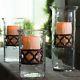 Gg Collection 3 Ogee-g Cylinder Hurricane Candle Holders Gracious Goods