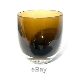 GLASSYBABY Bark Glass Votive Candle Holder with Label NO Box Glassy Baby