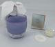 Glassybaby Hyacinth? Candle Holder With Sticker, Circle Card, Candle, And Box