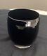 Glassybaby New Box Black Wicked Hand Blown Glass Candle Holder Rare Out Of Stock