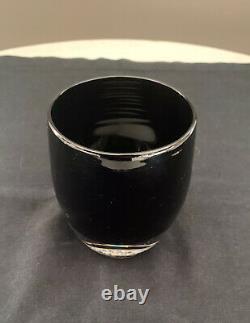 GLASSYBABY NEW Box Black WICKED Hand Blown Glass Candle Holder RARE OUT of STOCK