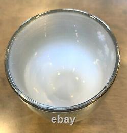 GLASSYBABY Snowflake #1850 Hand Blown Glass Candle Holder Votive Silver White