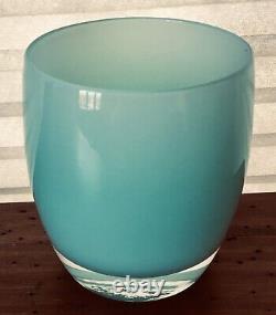 GLASSYBABY Tealight CANDLE HOLDER AQUAMARINE PRE-TRISKELION No Sticker LOVELY