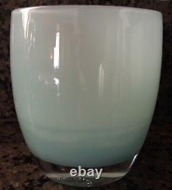 GLASSYBABY Tealight CANDLE HOLDER AQUAMARINE PRE-TRISKELION No Sticker LOVELY