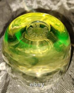 GLASSYBABY VASELINE RARE 1 OF 2 EVER MADE! URANIUM GLASS Votive Candle Holder