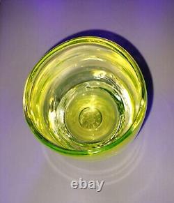 GLASSYBABY VASELINE RARE 1 OF 2 EVER MADE! URANIUM GLASS Votive Candle Holder