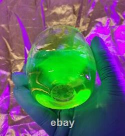 GLASSYBABY VASELINE RARE 1 OF 2 EVER MADE! URANIUM GLASS Votive Candle Holder