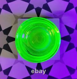 GLASSYBABY VASELINE RARE 1 OF 2 EVER MADE! URANIUM GLASS Votive Candle Holder
