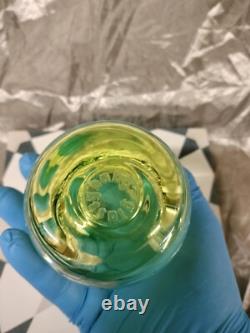 GLASSYBABY VASELINE RARE 1 OF 2 EVER MADE! URANIUM GLASS Votive Candle Holder