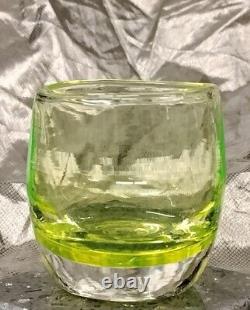GLASSYBABY VASELINE RARE 1 OF 2 EVER MADE! URANIUM GLASS Votive Candle Holder
