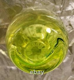 GLASSYBABY VASELINE RARE 1 OF 2 EVER MADE! URANIUM GLASS Votive Candle Holder
