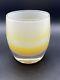 Glassybaby Votive Candle Holder Angel Yellow White Soft