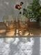 Glassybaby Setbof 2 Whiskey Pre Triskelion Hand Blown Glass Candle Holder