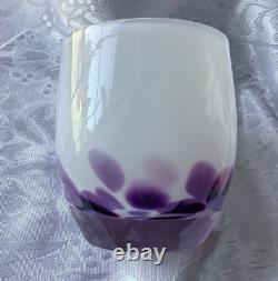 GLASSYBABYWISTERIABLOWNGLASSCANDLEHOLDERVOTIVENEWWithBOX&CARDSSOLDOUT