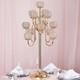 Gold 40 Crystal Beaded Candelabra Candle Holder Wedding Centerpiece Wholesale