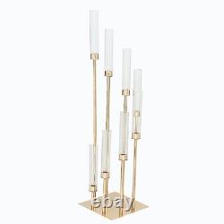 GOLD 42 tall Candelabra Candle Holder Glass Party Wedding Home Centerpieces