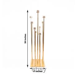 GOLD 50 Candelabra Candle Holder Centerpiece with Glass Wedding Centerpieces