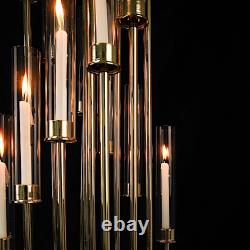 GOLD 58 Candelabra Candle Holder Centerpiece with Glass Wedding Centerpieces