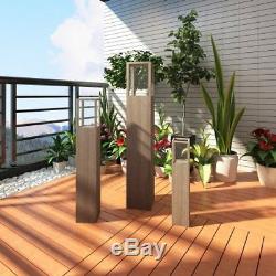 Garden Candle Stand Set 3pcs Holder Outdoor Lighting Torch Lantern Patio Balcony