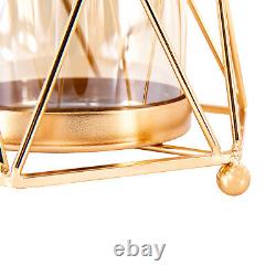 Geometric Candle Holders Gold Wedding Centerpieces Vase Glass Cup Candlestick US