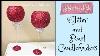 Glam Glitter And Pearls Glass Candle Holder Diy Dollar Store Makeover How To
