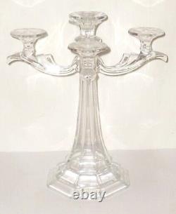 Glass Candelabra Candlestick Candle Holder Glass Chandelier Vierarmig Crystal