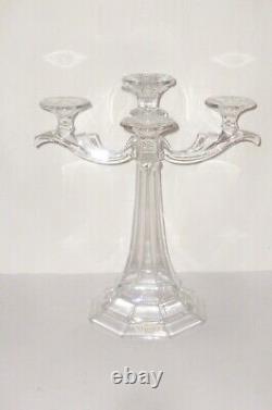 Glass Candelabra Candlestick Candle Holder Glass Chandelier Vierarmig Crystal