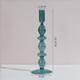 Glass Candle Holder Mid Century Design Retro Candlestick Stand Wedding Party