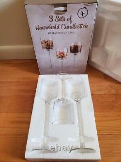 Glass Candle Holder Wedding Centerpiece Floating Candle Holders Stem-36 Glasses