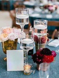 Glass Candle Holder Wedding Centerpiece Floating Candle Holders Stem-36 Glasses
