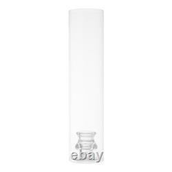 Glass Candle Holders with Covers 24 Pack Hurricane Vases For Wedding Centerpiece