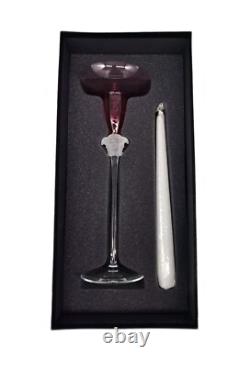 Glass Candle Stick Holder Made By Versace & Rosenthal