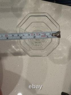 Glass Candle Sticks Set