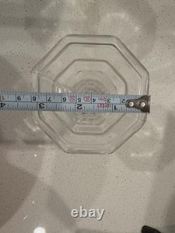 Glass Candle Sticks Set