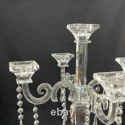 Glass Crystal Candle Holder Candelabra Unique