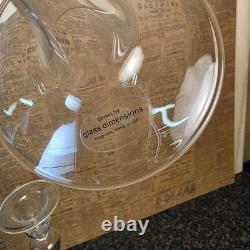 Glass Dimensions Hand Blown Taper Candle Holders Set of 10 Clear Glass USA Tall