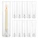 Glass Hurricane Candle Holder 11.8 Tall Candlestick Holder Bulk With Cylind