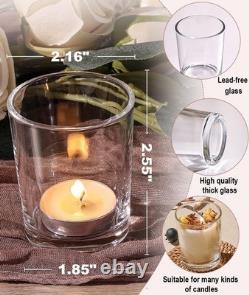 Glass Votive Candle Holders Set Wedding Decor Essential