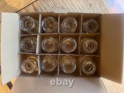 Glass candle holders with hurricanes- lot of 42 sets