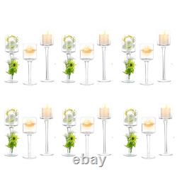 Glasseam LXZS6401 Glass Hurricane Candle Holders Bulk Set