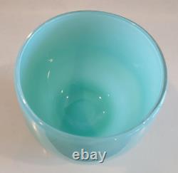 Glassy Baby Candle Holder Seafoam Mint Green 3.5 INCHES TALL