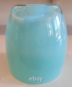 Glassy Baby Candle Holder Seafoam Mint Green 3.5 INCHES TALL