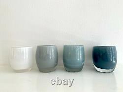 Glassy Baby assortment of 9 candle holders, handblown, made in USA