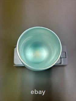 Glassybaby AQUAMARINE Hand Blown Glass Candle Holder Sticker SOLD OUT Blue Green