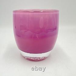 Glassybaby Belle Retired Purple Handblown Glass Votive Candle Holder Rare NEW