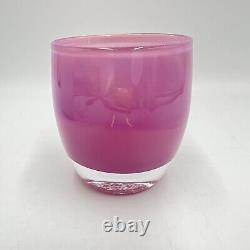 Glassybaby Belle Retired Purple Handblown Glass Votive Candle Holder Rare NEW