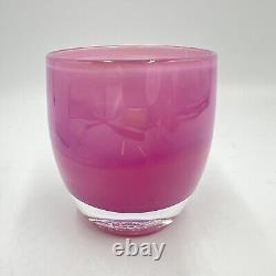 Glassybaby Belle Retired Purple Handblown Glass Votive Candle Holder Rare NEW