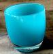 Glassybaby Blue Retired Hand Blown Glass Candle Votive