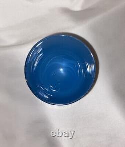 Glassybaby Blue'Stormy' Blown Glass Votive Candle Holder With Sticker