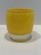 Glassybaby Bright Yellow Votive Candle Holder Usa Glass Blown Imperfection